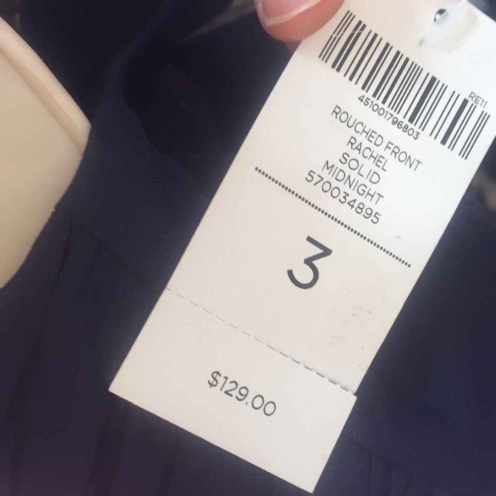 Chico’s Rouched Front Rachel Solid Midnight - Picture 6 of 8